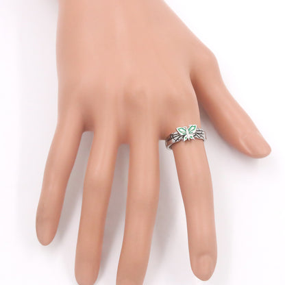 Jojo Bizarre Adventure Stone Sea and Sky Strip Xu Lun Butterfly Ring COS Ring Jewelry